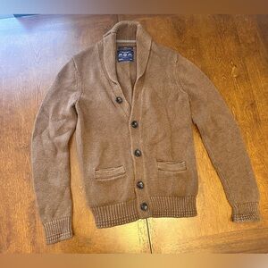 American Eagle Outfitters Men's Brown Cardigan Sweater